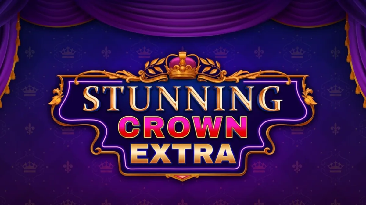 Tampilan antarmuka seluler slot Stunning Crown Extra dengan tema kerajaan yang mewah.