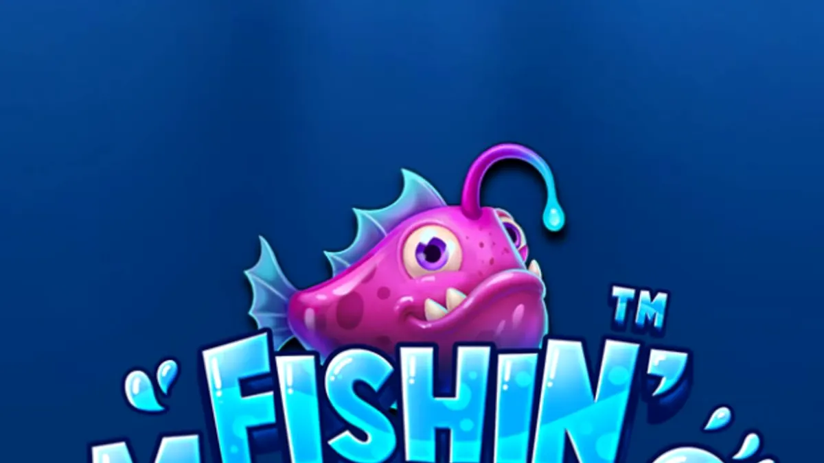 Tampilan visual bawah laut slot Fishin’ Madness Quadgrows dengan simbol ikan dan ranjau.